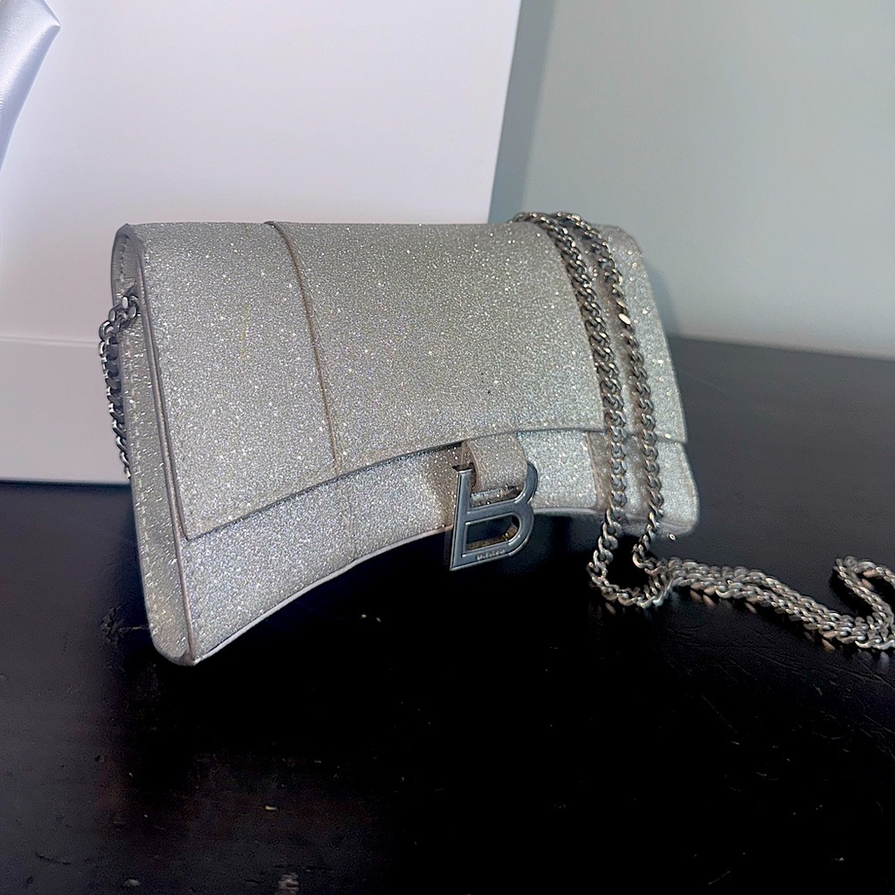 Elegant Silver Balenciaga Bag